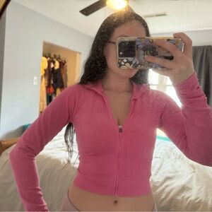 Pink Fabletics Zip-Up jacket